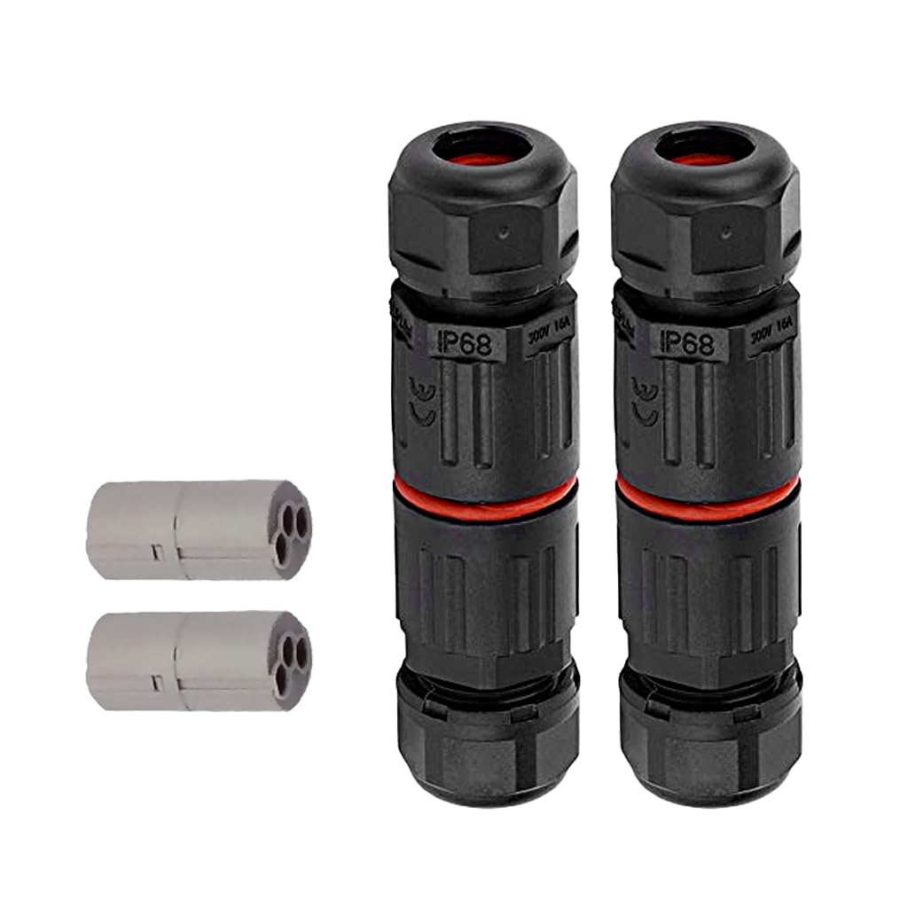 Serplex® 2Pcs Quick Electrical Connector 3 Pin Plug Connector IP68 Indoor Outdoor Wire Cable Connector Easy Push In Terminal Block Conductor Connector Serplex® 2Pcs Quick Electrical Connector 3 Pin Plug Connector IP68 Indoor Outdoor Wire Cable Connector Easy Push In Terminal Block Conductor Connector